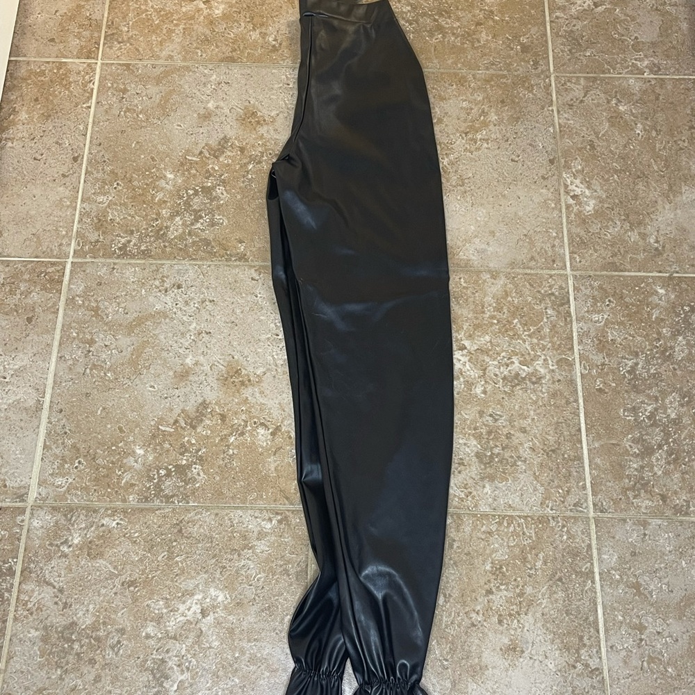 Leather PLT pants